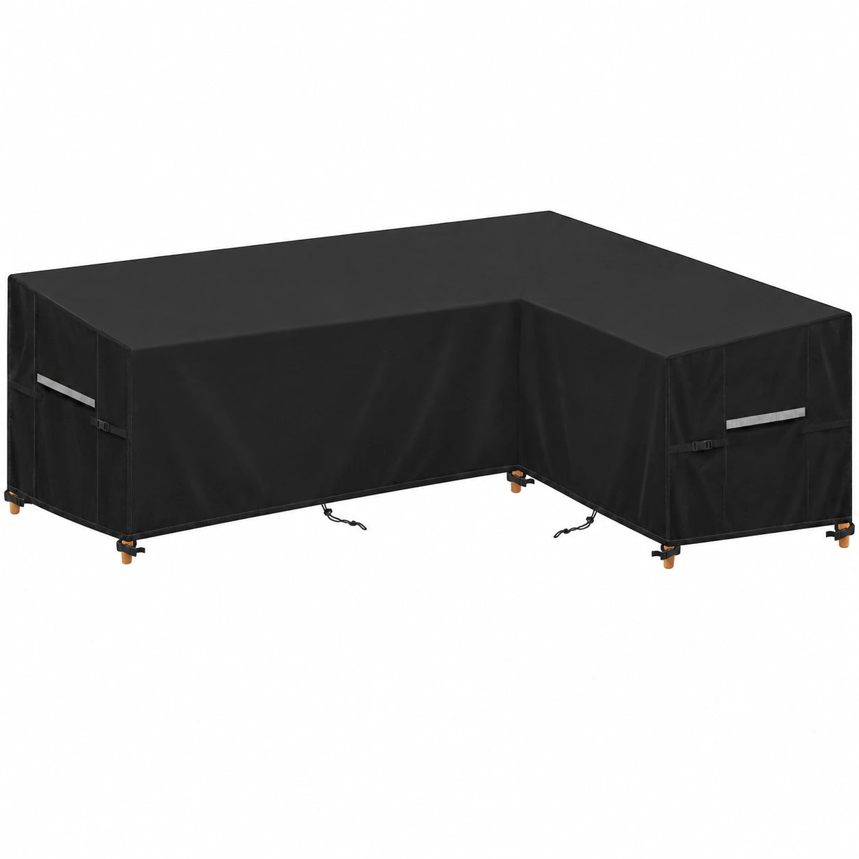 Cubierta Impermeable para Sofá de Esquina en L, Tela Oxford 420D, Protección UV, 240x180x90x80/60cm